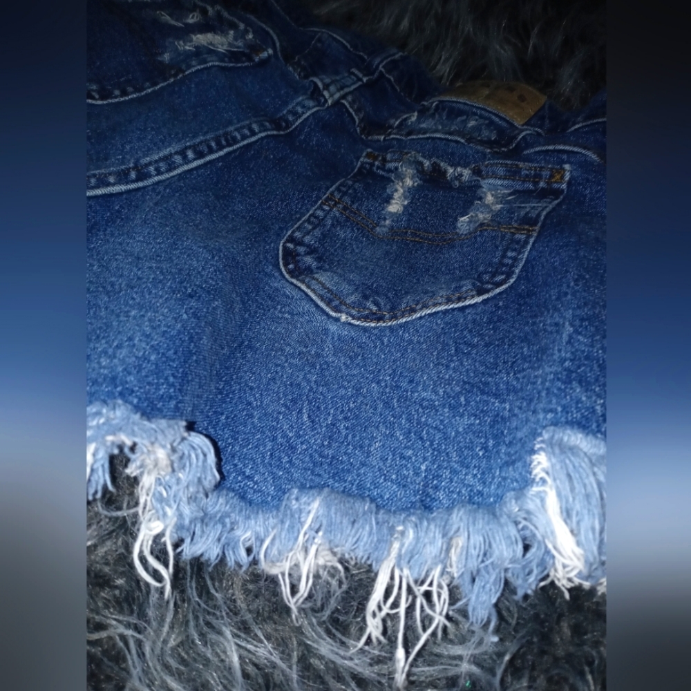 Riders high waist diy shorts